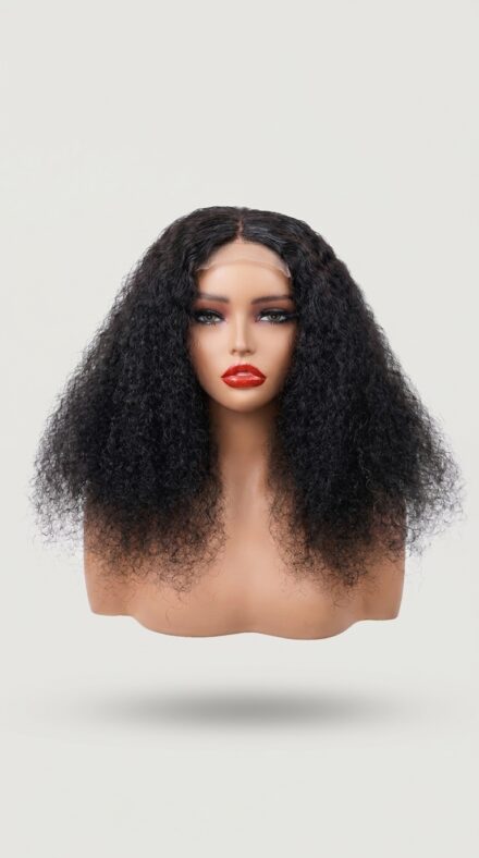 4x4 Water Curl 16 Inch Lace Closure Wig - 1