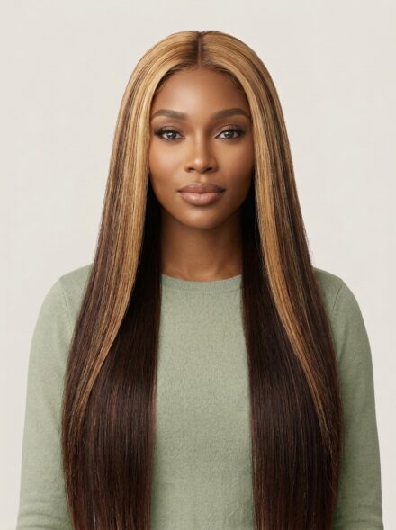 4x4 Straight Lace Closure Wig - 1