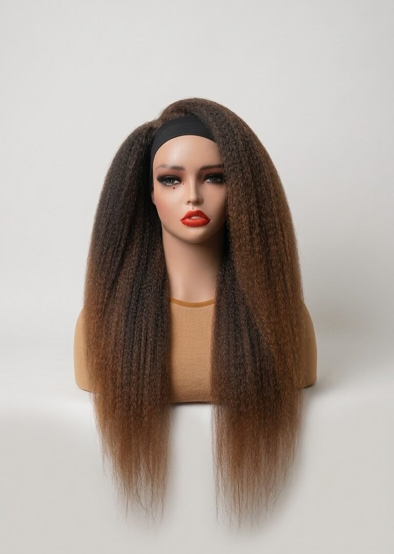 Kinky Straight (Yaki) Headband Wig - 1