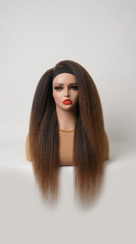 Kinky Straight (Yaki) Headband Wig - 1