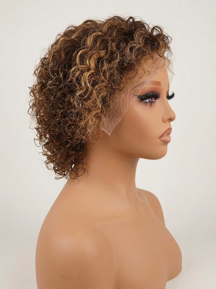 Pixie Water Curl Lace Front Wig - 2