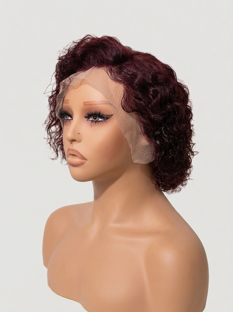 Pixie Water Curl Lace Front Wig - 3