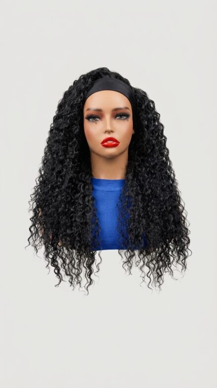 Water Curl Headband Wig - 1