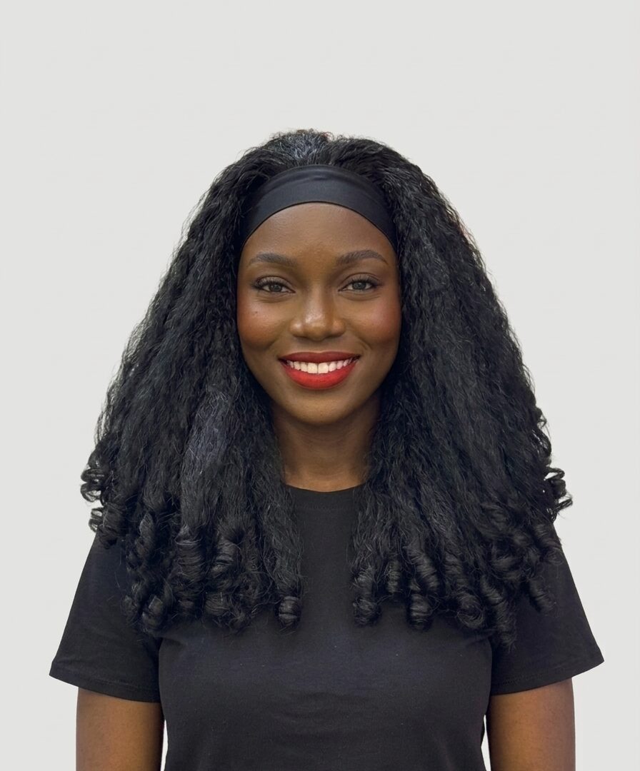 Bubbles Curly Headband Wig - 1