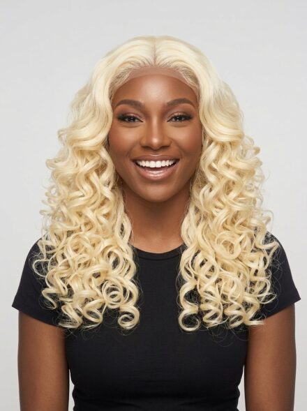 Latisha Sensational Body Wave Human Hair Blend Lace Front Wig - 1